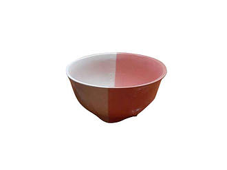 Салатник керамічний 0,480л Сумський біло-рожевий ТМ АВАНГАРД BP