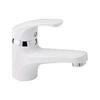 Змішувач на умивальник Brinex однозахопний пластиковий литий 36W 001 білий матовий