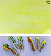 3d голографічні осінні наліпки (фольга) для нігтів у формі листя на клеючій основі, фото 4