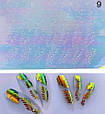 3d голографічні осінні наліпки (фольга) для нігтів у формі листя на клеючій основі, фото 7