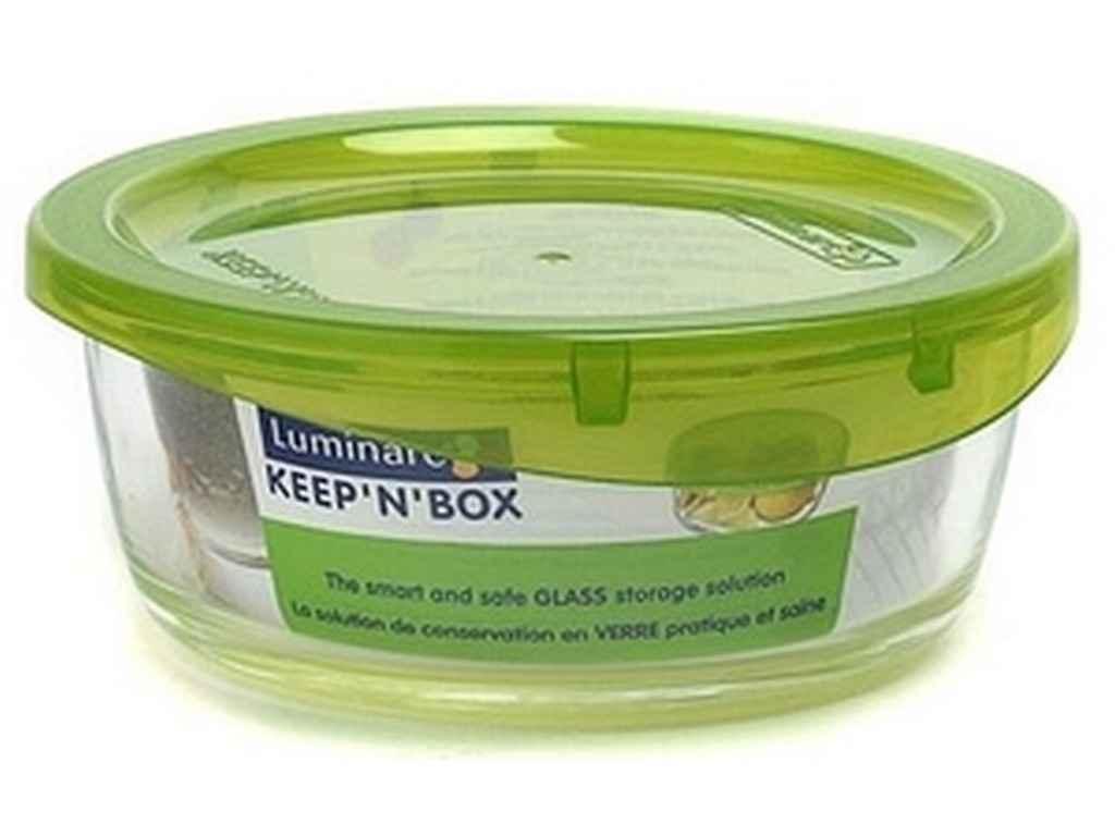 Контейнер скляний круглий 670мл з пластиковийкр KEEPN BOX ТМ LUMINARC BP