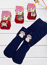 Колготки дитячі на дівчинку махрові 86-92 Шугуан (6 шт.)