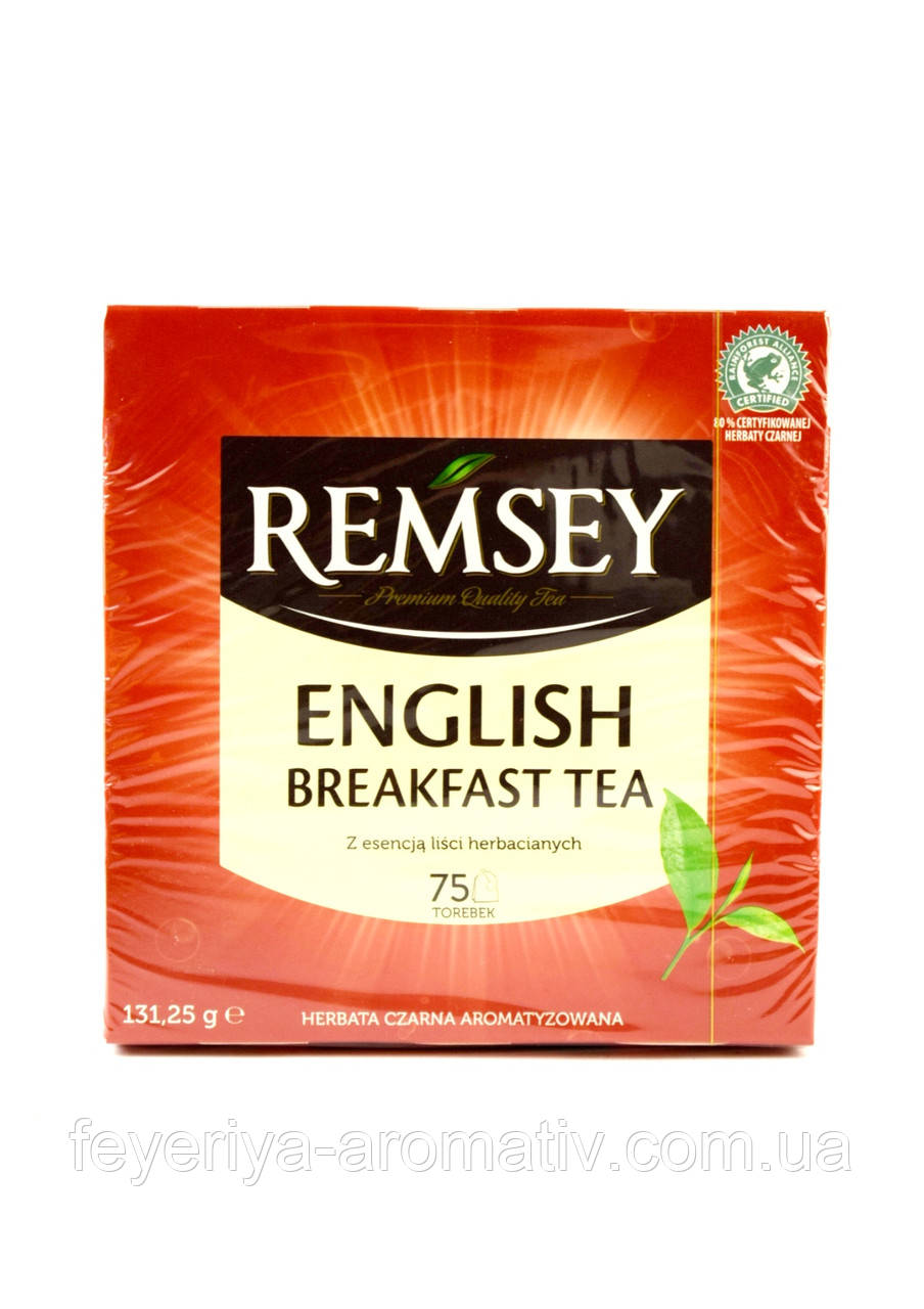 Чай чорний Remsey English Breakfast Tea 75 пакетиків (Польща)