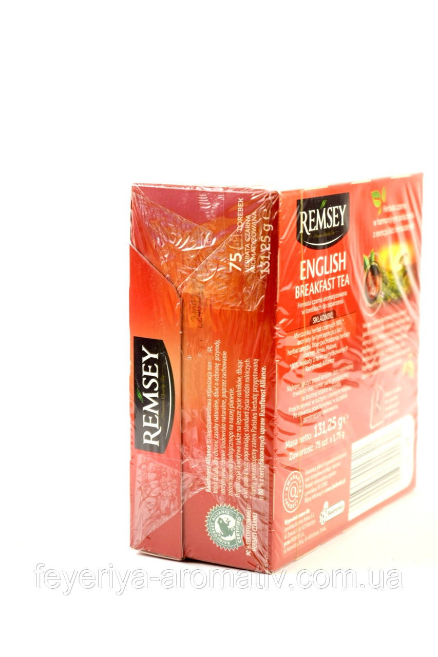 Чай черный Remsey English Breakfast Tea 75 пакетиков (Польша) - фото 2 - id-p156841866