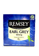 Чай черный с бергамотом Remsey Earl Grey 75 пакетиков (Польша)