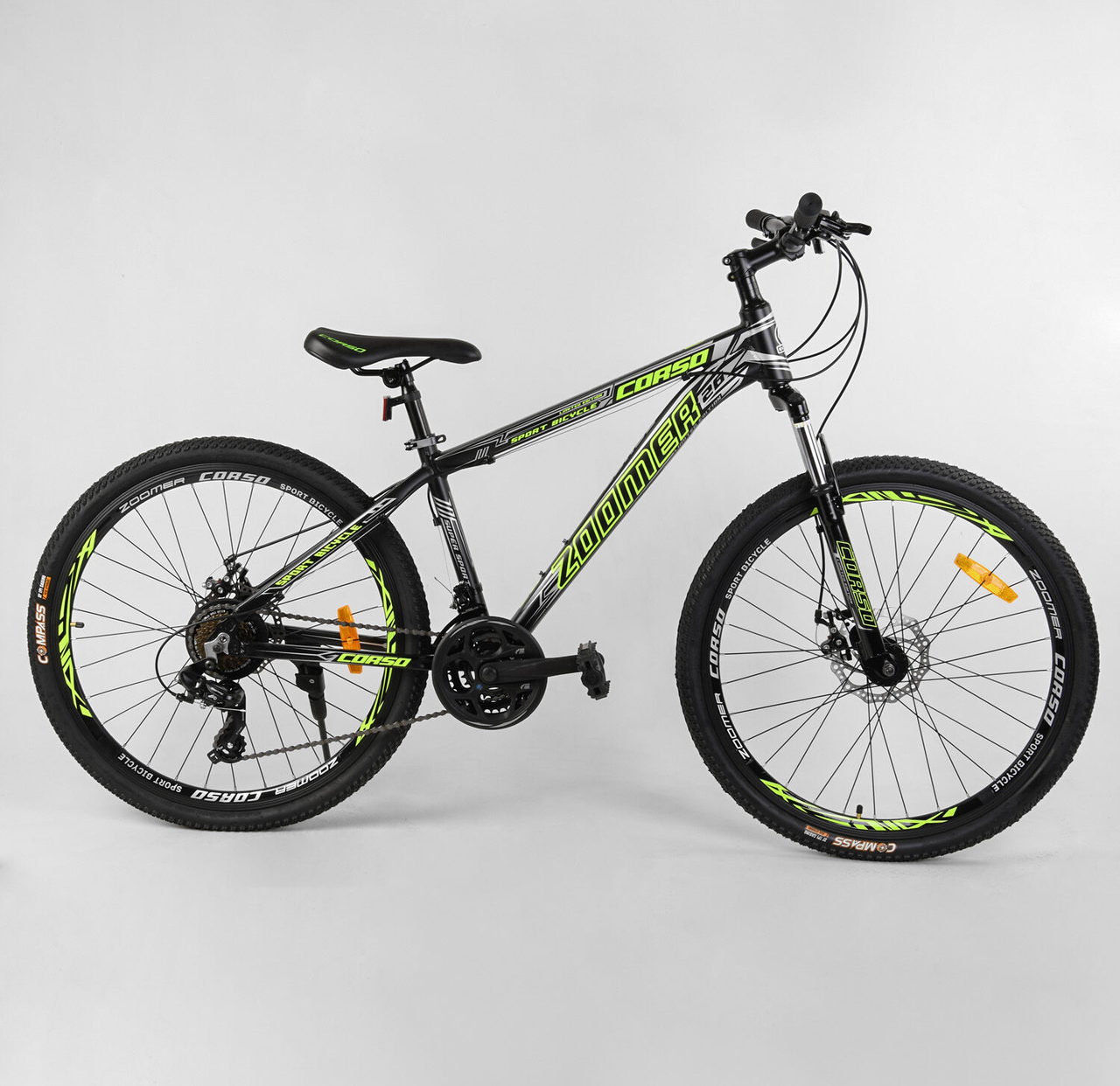 Велосипед гірський спортивний CORSO Zoomer 24594 26" на зріст 145-160 cм