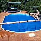 Солярна плівка для басейну, накриття (Чехія) 400 мікрон. Літнє покриття басейну. Захист від сміття та пилу, фото 3