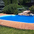 Солярна плівка для басейну, накриття (Чехія) 400 мікрон. Літнє покриття басейну. Захист від сміття та пилу, фото 4