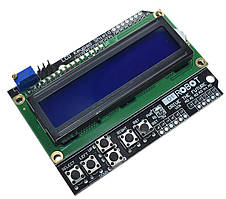 Модуль LCD1602 з клавіатурою Arduino Shield синій