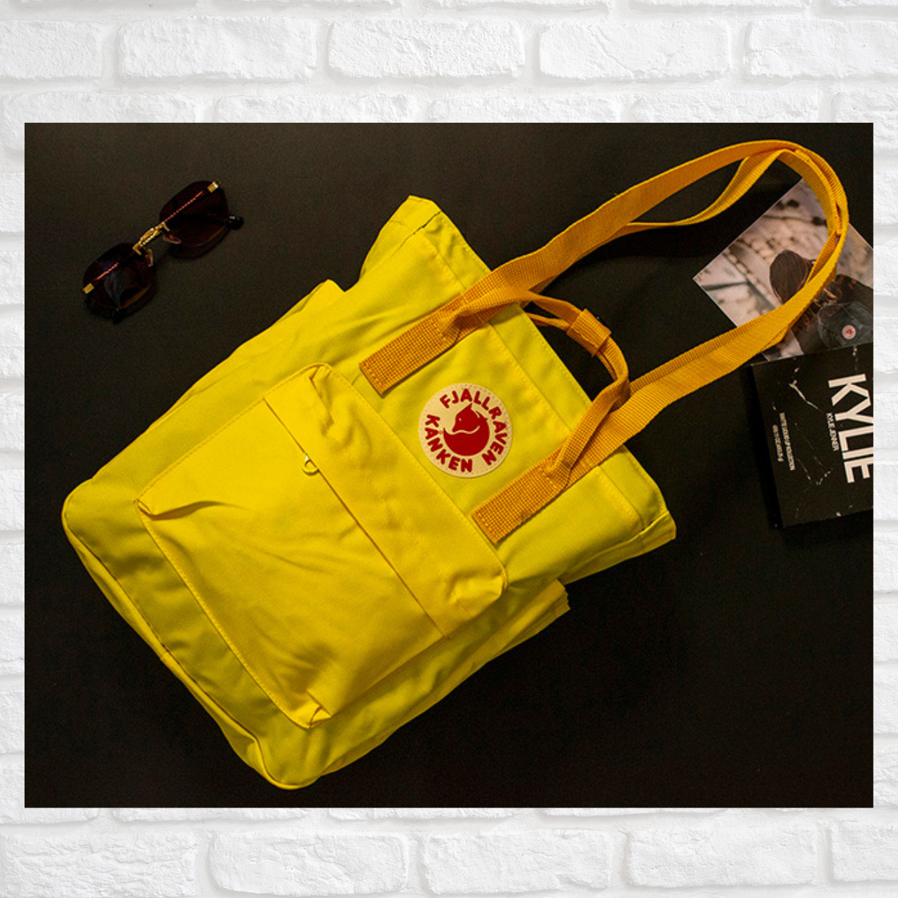 Рюкзак сумка Fjallraven Kanken канкен жовта, спортивна жіноча сумка для фітнесу, фото 1