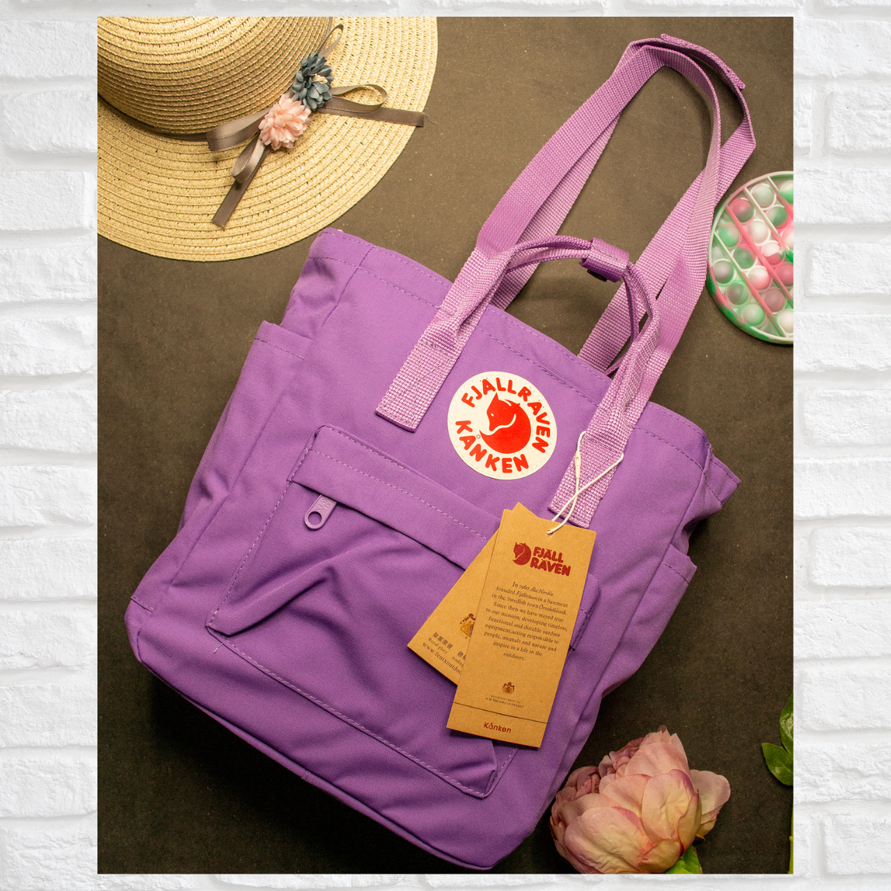 Жіноча спортивна сумка рюкзак Kanken Fjallraven Classic фіолетова, фото 1