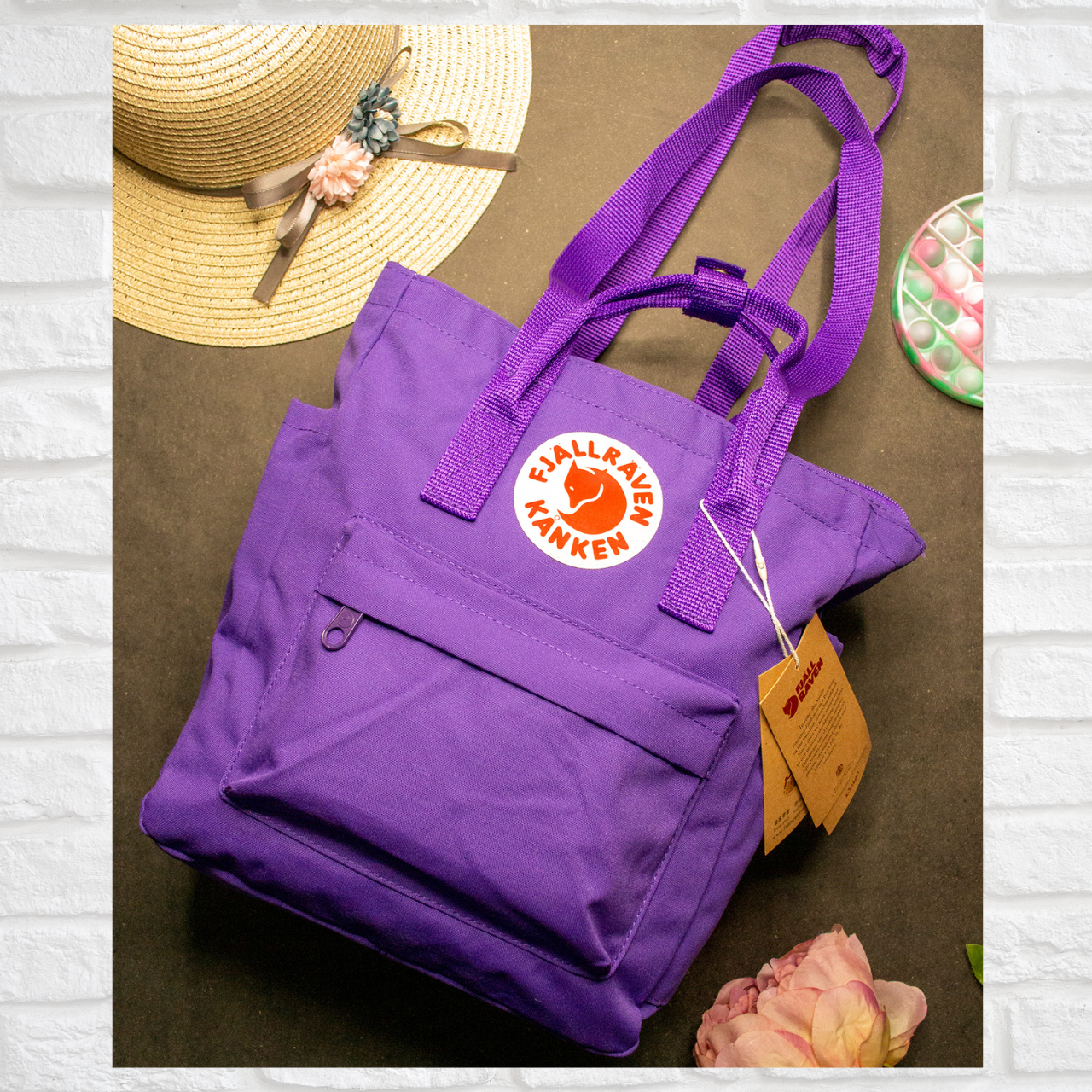 Fjallraven Kanken спортивна жіноча сумка для фітнесу, спортзалу та тренувань фіолетова, фото 1