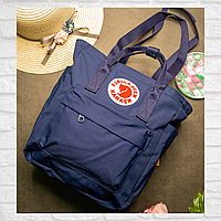Женская спортивная сумка на плечо, сумка-рюкзак Fjallraven Kanken Classic Канкен синяя