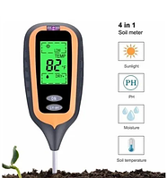 Аналізатор ґрунту 4 в 1 AMTAST AMT-400 (TPH01809) — вологість, pH, температура, освітленість