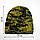 В'язаний чоловічий Комплект Braxton Шапка+Бафф, тактична шапка піксель темна з підкладкою фліс, баф з резинкою, фото 6