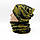 В'язаний чоловічий Комплект Braxton Шапка+Бафф, тактична шапка піксель темна з підкладкою фліс, баф з резинкою, фото 2