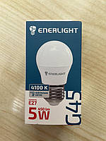Лампа світлодіодна ENERLIGHT G45 5Вт 4100К Е27