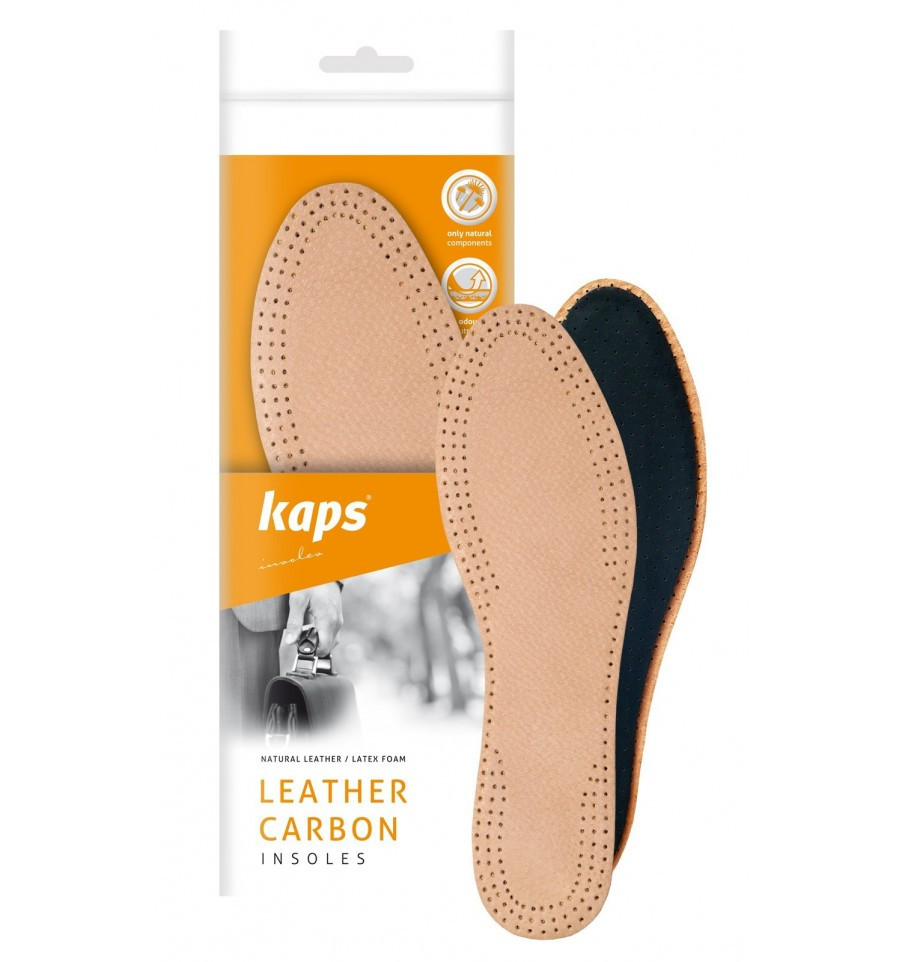Шкіряні устілки для взуття Kaps Leather Carbon 42