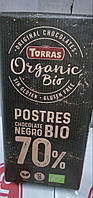 Шоколад чорний без глютена 70% какао Torras Bio organic 200г (Іспанія)
