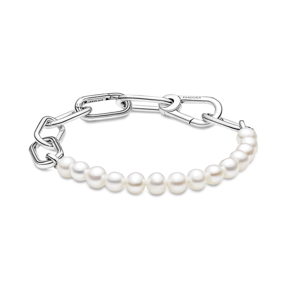 Браслет із прісноводними культивованими перлами Pandora Me 17.5, фото 1