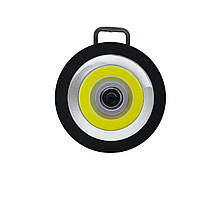 Ліхтар світлодіодний на батарейках. Кишеньковий ліхтарик. Круглий Led світильник на магніті з гачком