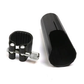 Лігатура та ковпачок для сопрано саксофону J.MICHAEL D-02 Leather Clamp and Cap for Soprano Sax