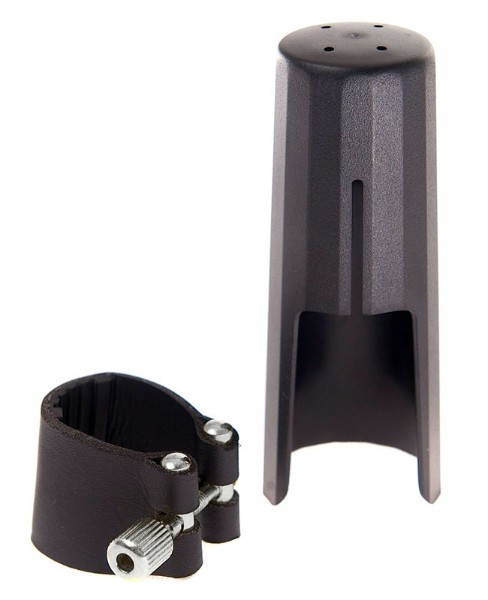 Лігатура та ковпачок для тенор саксофону J.MICHAEL D-04 Leather Clamp and Cap for Tenor Sax