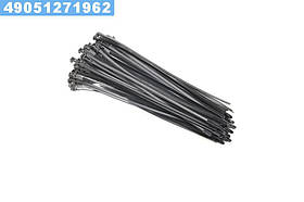 Хомут пластиковий багаторазового використання 6х350 мм., чорний 100 шт./уп.