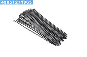 Хомут пластиковий багаторазового використання 6х400 мм., чорний 100 шт./уп.