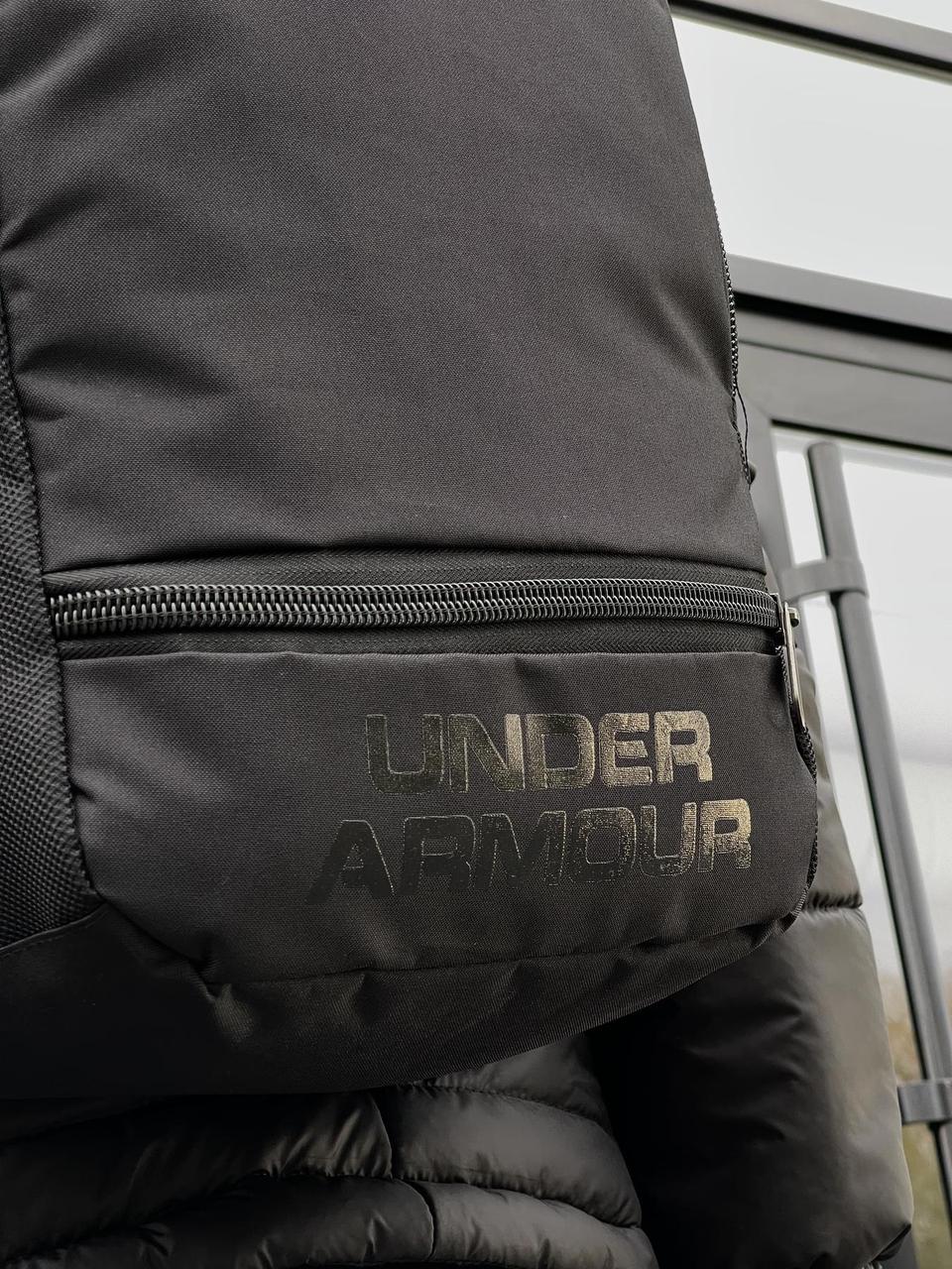 Рюкзак Under Armour спортивный, городской, мужской черный портфель ...