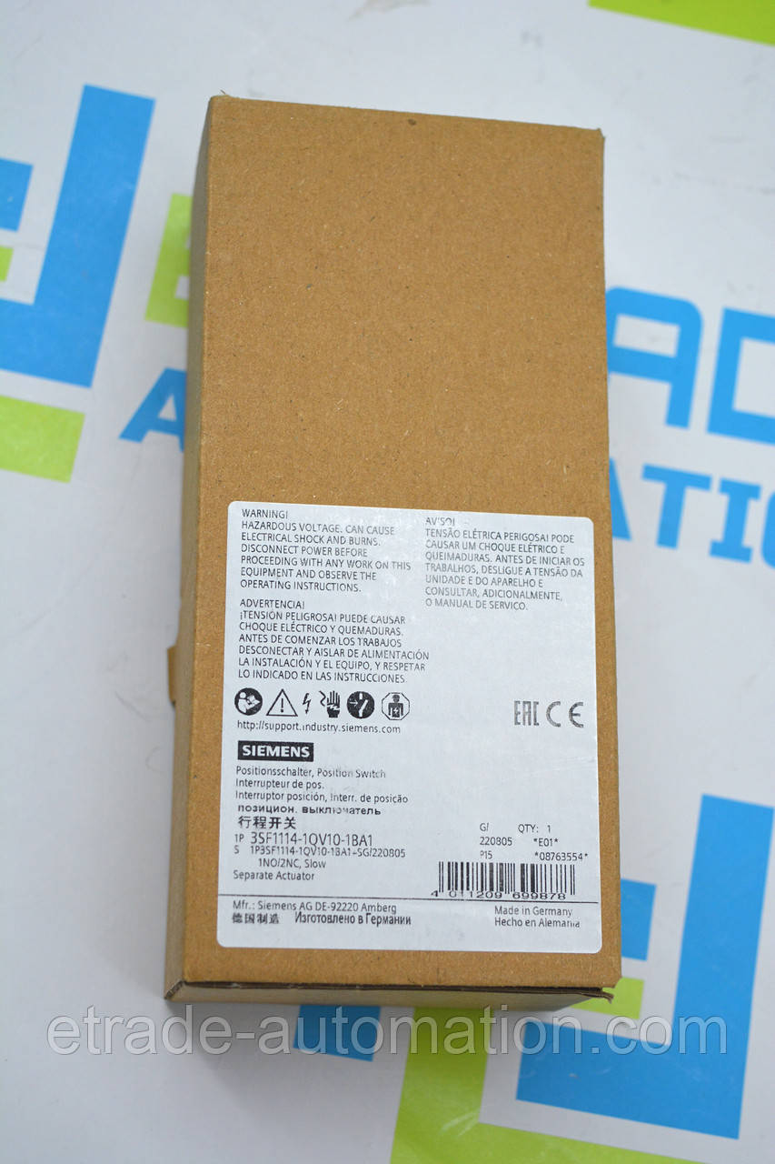 Вимикач Siemens 3SF1114-1QV10-1BA1, фото 1