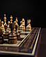 Нарди, шахи, шашки з дерева ручної роботи бронзова аплікація, фото 3