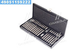 Набір викруткових насадок : адаптери 1/2", 3/8",HEX SPLINE TORX CrV[мет. Кейс] 40 шт (YATO