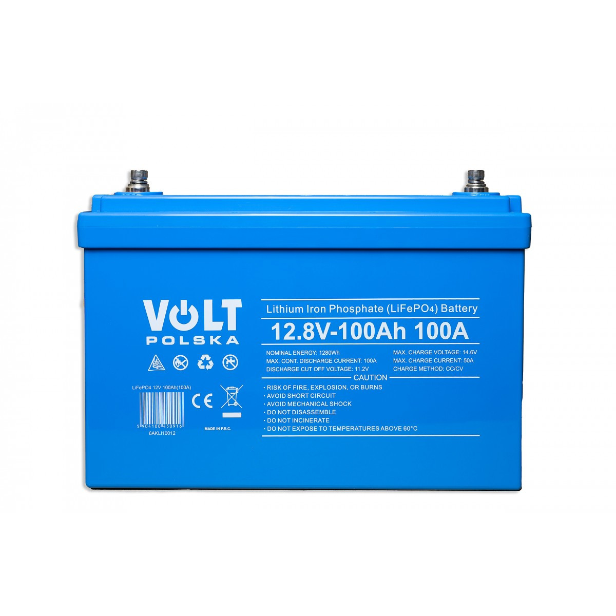 Акумулятор Volt LiFePO4 12,8 В 100 А·год (100 А) + BMS Bluetooth, фото 1