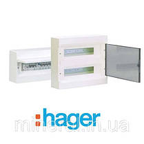 Щит зовнішньої установки з прозорими дв. 12 мод., Hager COSMOS (VD112TD), фото 3