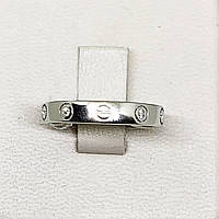 Кольцо серебряное с кубическим цирконием "Картье" 16,5 2,34 г