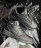 Кросівки зимові жіночі Nike Air Force 1 Winter High Black Високі Найк Аір Форс чорні шкіряні з хутром 36,37,38 розміри, фото 4