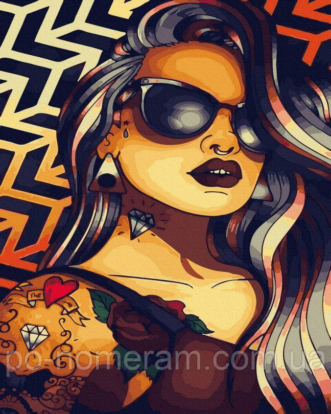 Розмальовки за номерами Спекотна брюнетка (BK-GX43726) 40 х 50 см, фото 1