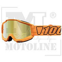 Мотоочки 100% Accuri Goggle Luminari - Mirror Gold Lens