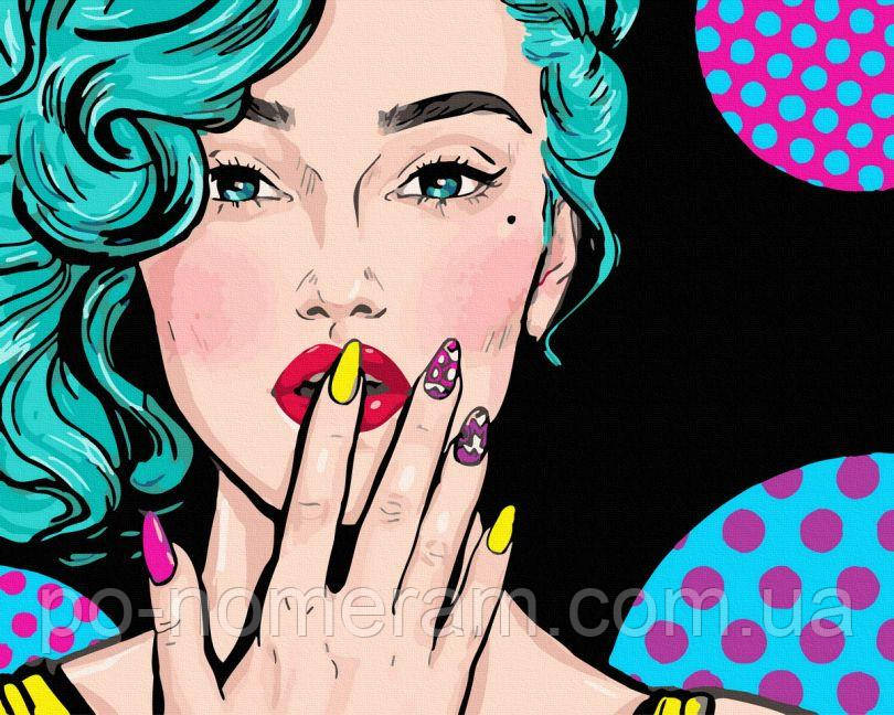 Акційна Розмальовки за номерами Погляд Pop-Art (BK-GX44310) 40 х 50 см, фото 1