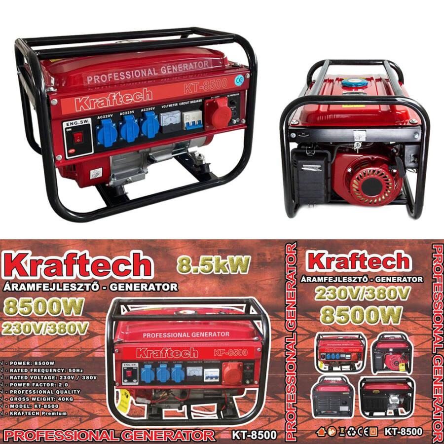 Бензиновый генератор Kraftech KT-8500 Трехфазный 2.5 кВт - фото 4 - id-p1713801280