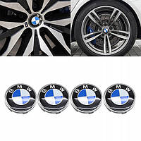 Ковпак диски для BMW 68 мм заглушка значок емблема в колеса Комплект 4 шт