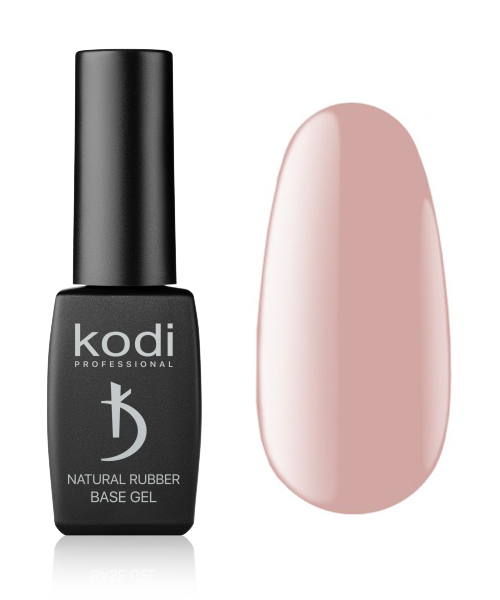 Камуфлююче базове покриттяNatural Rubber Base Kodi Professional Natural Beige 12ml