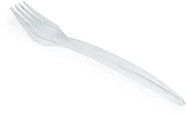 Виделки склоподібні Bittner premium 18 см 100 шт прозорі, фото 1