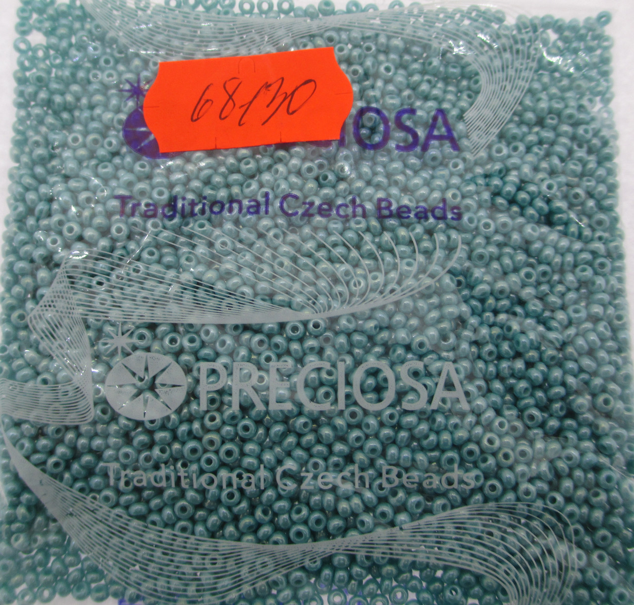 Бісер 10/0, колір — блакитна хвиля, No68130 (пач.50 грамів)