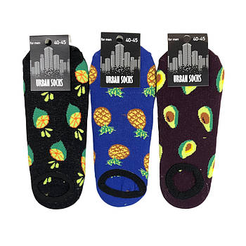 Чоловічі махрові сліди з яскравим малюнком Urban Socks