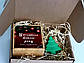 Бокс подарунковий "Щасливого Нового року" - Соєва свічка-ялинка ы печиво з побажаннми, Новий рік, Різдво, до Дня Святого Миколая, фото 8