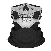 Бафф защитная маска Skull Череп Чёрно-Белый (SKBUFF-BW)