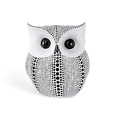 Статуетка декоративна "сова" біла (110х150 мм)