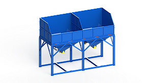 Бункер для інертних матеріалів двосекційний 2х15 м.куб.